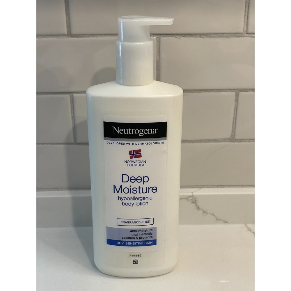 Neutrogena Deep Moisture Body‎ Lotion 48 Hr Fragrance Free Dry Sensitive 400 ml